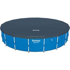 Bestway Pool Parts Bestway Flowclear Round 18 Foot Pool Cover for Above Ground Pools (Cover Only)