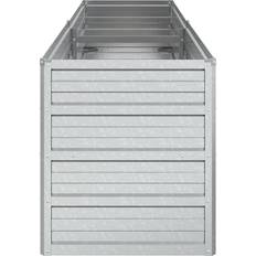 Galvaniseret højbed vidaXL højbed 160x40x45 galvaniseret sølvfarvet Plantekasse