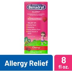 Children's Benadryl Allergy Relief Liquid Cherry Flavor, 8