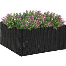 Krukke i polyrattan vidaXL havebord 80x80x40 polyrattan Plantekasse