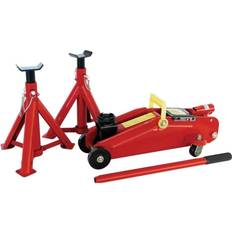 Carpoint Set Cric A Carrello E 2 2000 kg Rosso