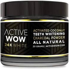 Charcoal teeth whitening Active Wow 24K White Charcoal Teeth Whitening Powder