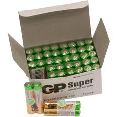 Aaa batterier 40 GP Batteries Superalkaliska batterier AAA bulk 40-pack