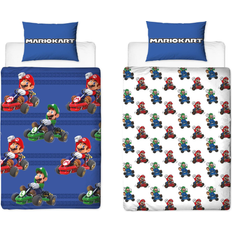 Super Mario Super MarioKart Checkers Påslakanset Bäddset 140x200+60x70cm