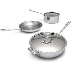 All clad stainless steel cookware set All-Clad D3 Cookware Set with lid 5 Parts