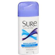 Sure Toiletries Sure Anti-Perspirant & Deodorant Original Solid Regular Scent 2.70