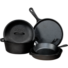 Cookware Sets Lodge Cast Iron Cookware Set with lid 5 Parts