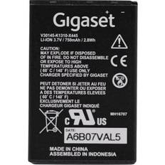 Batteri till gigaset unify Gigaset 2310576 batteri, 3,7 V, 750 mAh svart