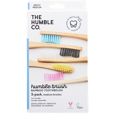 Bambus tandbørster The Humble Co. Bambus Tandbørster Veganske 5-pak Medium