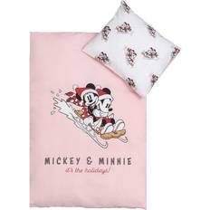 Mickey mouse sengetøj Borg Living Mickey Minnie Julemotiv Sengetøj 70x100cm