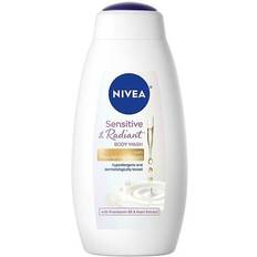 Toiletries Nivea Sensitive and Radiant Body Wash with Nourishing Serum