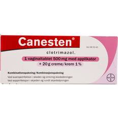 Canesten 500mg Canesten Vaginaltabletter 500mg + 10mg/g 15g Creme