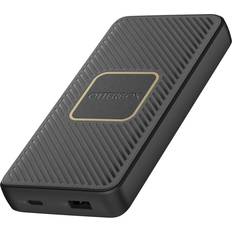 Batteries et Chargeurs OtterBox Black 10000 mAh Fast Charge Qi Wireless Power Bank USB-A & C PD 18W 10W 78-52566