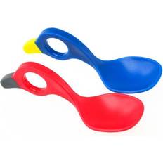 Rood Kinderbestek Eerste kinderlepel I Can Spoon donkerblauw en rood