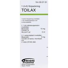 Toilax Toilax, enterotablett rektalsuspension 5 mg + 10 mg/5 1 st