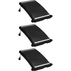 vidaXL Panneaux de chauffage solaire de piscine courbés 3pcs 72,5x46cm n/a