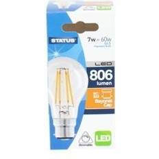 Status 7W BC GLS LED Filament Bulb Dimmable