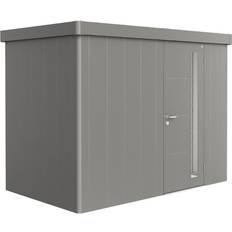 Rostfritt stål Förråd & Bodar Biohort Trägård skjul Neo 1C Standarddörr, metallic (Byggnadsarea )