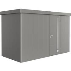 Rostfritt stål Förråd & Bodar Biohort Trägård skjul Neo 1D Standarddörr, metallic (Byggnadsarea )