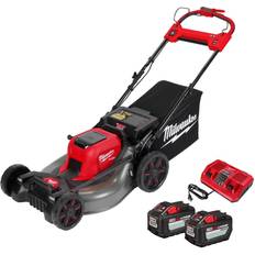 Self-propelled - With Mulching Battery Powered Mowers Milwaukee 2823-22HD Battery Powered Mower