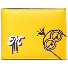 Yellow Wallets MINIONS Logo & Symbols Bi-Fold Wallet, Male, Yellow/Black MW766413DSP