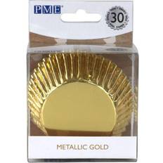 Metalfolie PME Metallic Gold Muffinsforme, Metalfolie Muffinform 5 cm