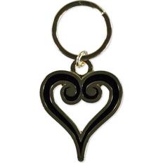 Difuzed HEARTS 3.0 Heart Symbol Logo Metal Keychain, Black/Gold KE578744DSN