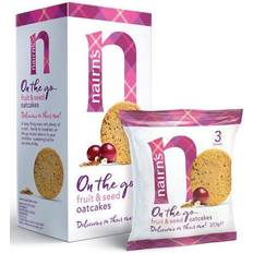 Cheap Crackers & Crispbreads Nairn's On The Go Fruit & Seed Oatcakes 225g