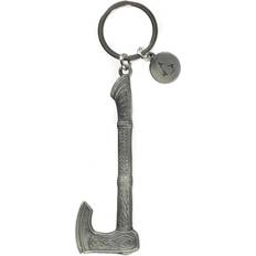 Wallets & Key Holders Difuzed Assassin's Creed Valhalla Axe 3D Metal Keychain Keyring Pendant silver coloured