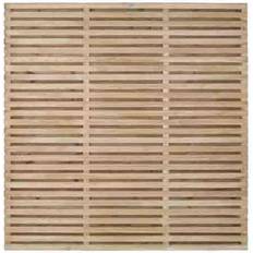 Contemporary Double Slatted Fence Panel