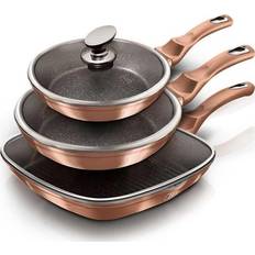 Rosa Set Berlinger Haus Frying pan 3 GRANITE PANS ROSE GOLD Set