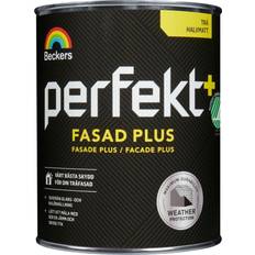 Akrylatfärg vit Beckers Akrylatfärg Perfekt Fasad Plus Träfasadsfärg Vit