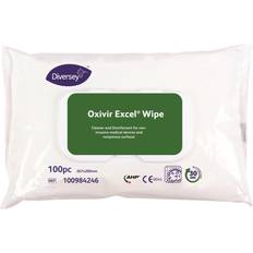 Desinfektionsserviet Diversey Excel Wipe, rengørings- desinfektionsserviet, 100