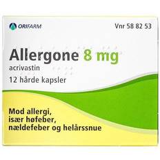 Allergone 8 mg 12 Kapsler, hårde 12 stk Kapsel
