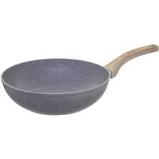 Sartenes Wok Sartén Wok Aluminio Forjado Nature - Cocina Inducción 28 cm