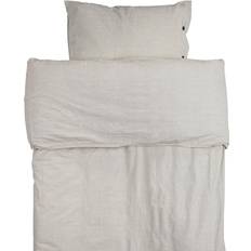 Beige Påslakan Fondaco MINJA Bäddset Påslakan Vit, Beige (210x150cm)