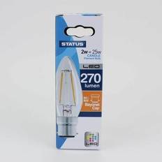 Status 2W Candle LED Filament Bulb