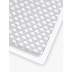 Fabrics Snüz 2-pack monterad spjälsäng spjälsäng Cloud Sheets