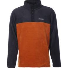 Hiking - Orange Sweaters Columbia Men's Steens Mountain Half Snap Fleece Pullover - Warm Copper/Black