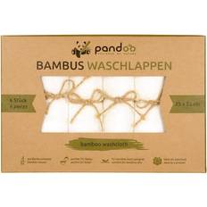 Weiß Handtücher Pandoo Tvättlappar i bambu, 6 st Handtuch Weiß