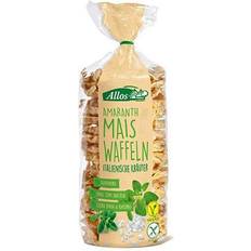 Helsam Allos Amaranth majsvåfflor italienska örter, 100 100g