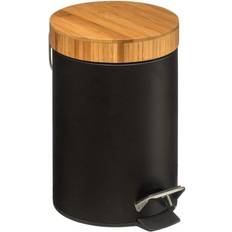 Poubelle Salle De Bain Bambou Noir 3L Collection Natureo Noir (E3-01850)