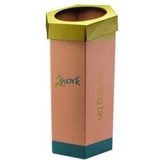 2Work Recycling Bin Green Pack of 3 CAP582758A