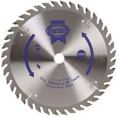Power Tool Accessories Faithfull TCT Circular Saw Blade 180 x 16 x 40T