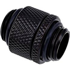 Componenti per Computer AlphaCool Eiszapfen G1/4' Male to Male 10mm Extender Fitting Rotary Deep Black