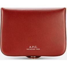 Leer Portemonnees en sleutelhouders uitverkoop A.P.C. Josh Wallet - Noisette