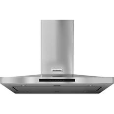 Wall Mounted Extractor Fans KitchenAid KVIB602DSS 42" Island Mount Canopy, Silver