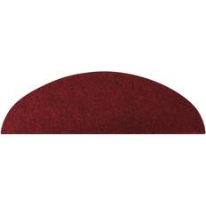 Tapis d'escalier vidaXL Tapis d'escalier Autocollants 15 pcs 56x17x3 cm Rouge Rouge