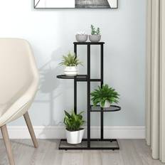 vidaXL blomsterstativ i 4 metal Plantekasse