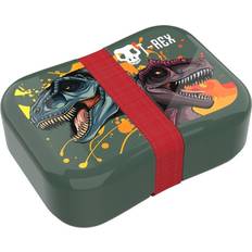 Groen Lunchboxen Euromic Lunchbox T-Rex Donkergroen/Rood